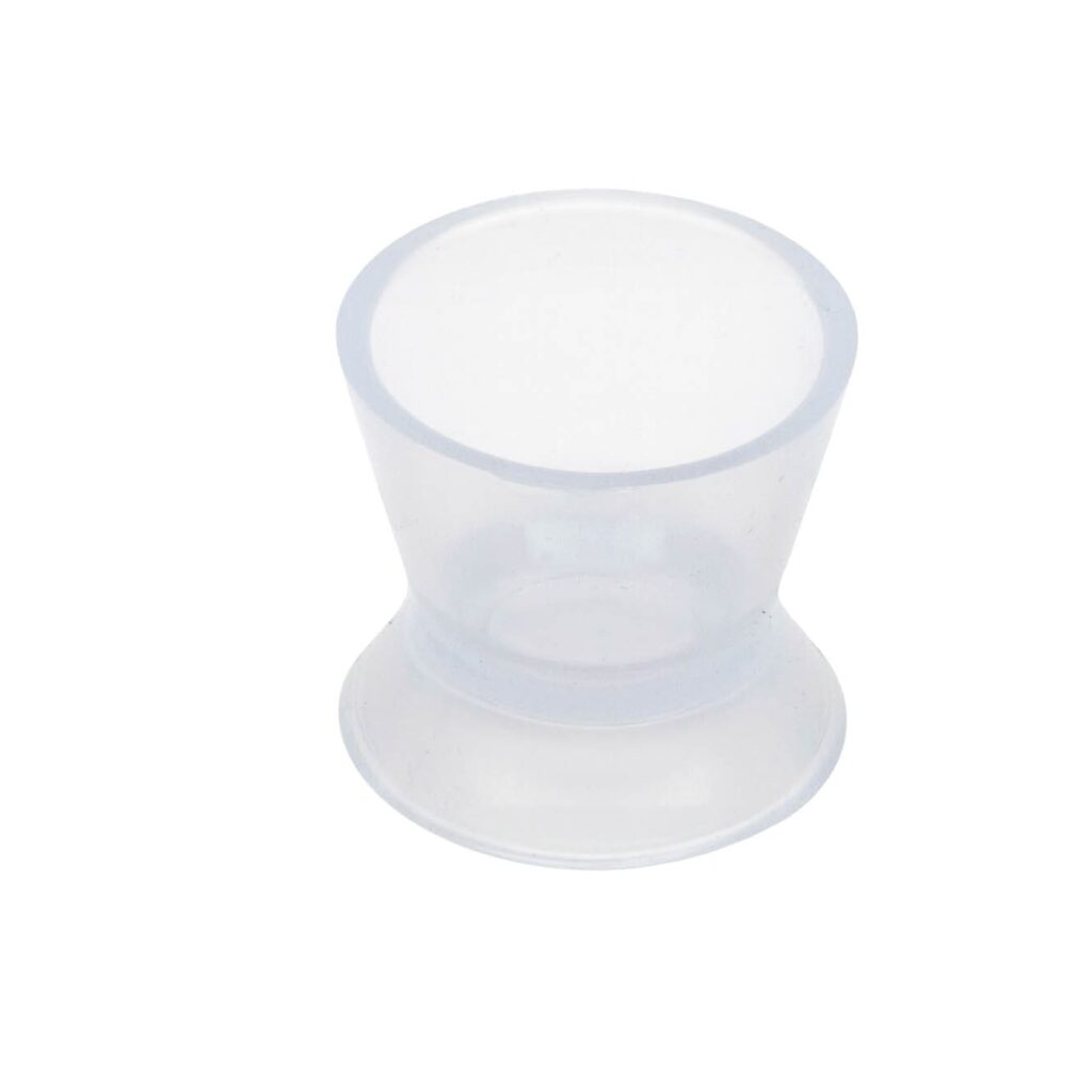 Tazzina in silicone media in silicone trasparente